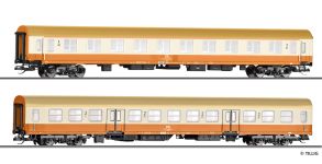 Tillig 01123 - TT - 2-tlg. Set Personenwagen Städteexpress, DR, Ep. IV